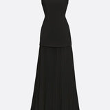 Molly | Rochie lungă plisată