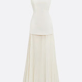 Molly | Rochie lungă plisată