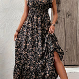 Mia | Rochie Florală cu Fante