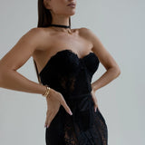 Megan™ | Babydoll din Satin cu Detalii din Dantelă