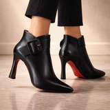 ALINA | Botine Signature cu Toc & Cataramă Oversize