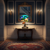 Lampă Florală Bohème Chic cu Ciuperci