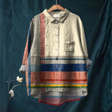 Zaira – Camasa din in cu imprimeu