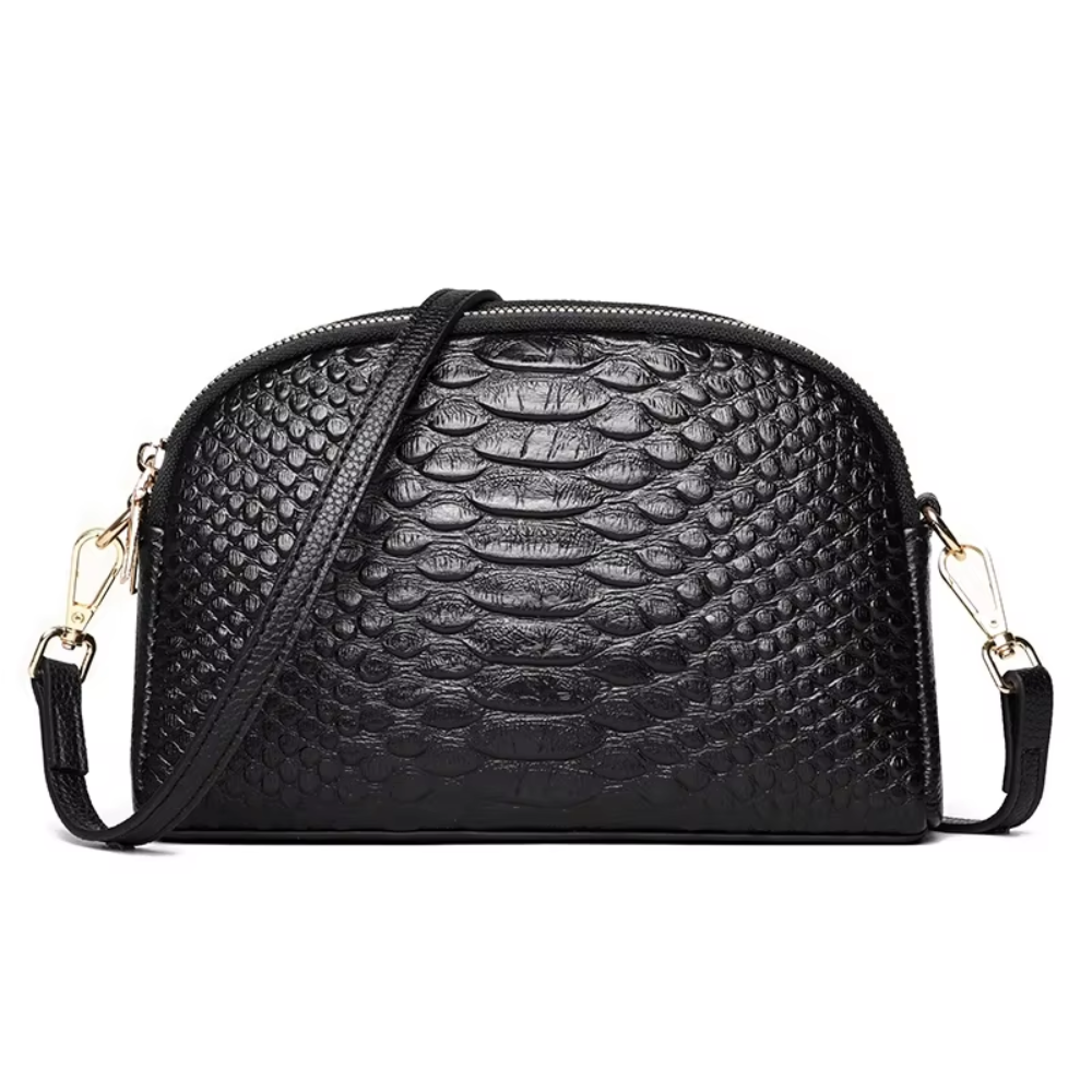 Cora | Belle mini geantă crossbody din piele ecologică cu model crocodil