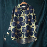 Chiara – Cămașă din in cu imprimeu