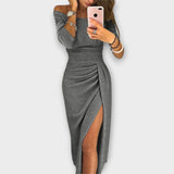 Lena - Rochie Elegantă cu Umerii Goli