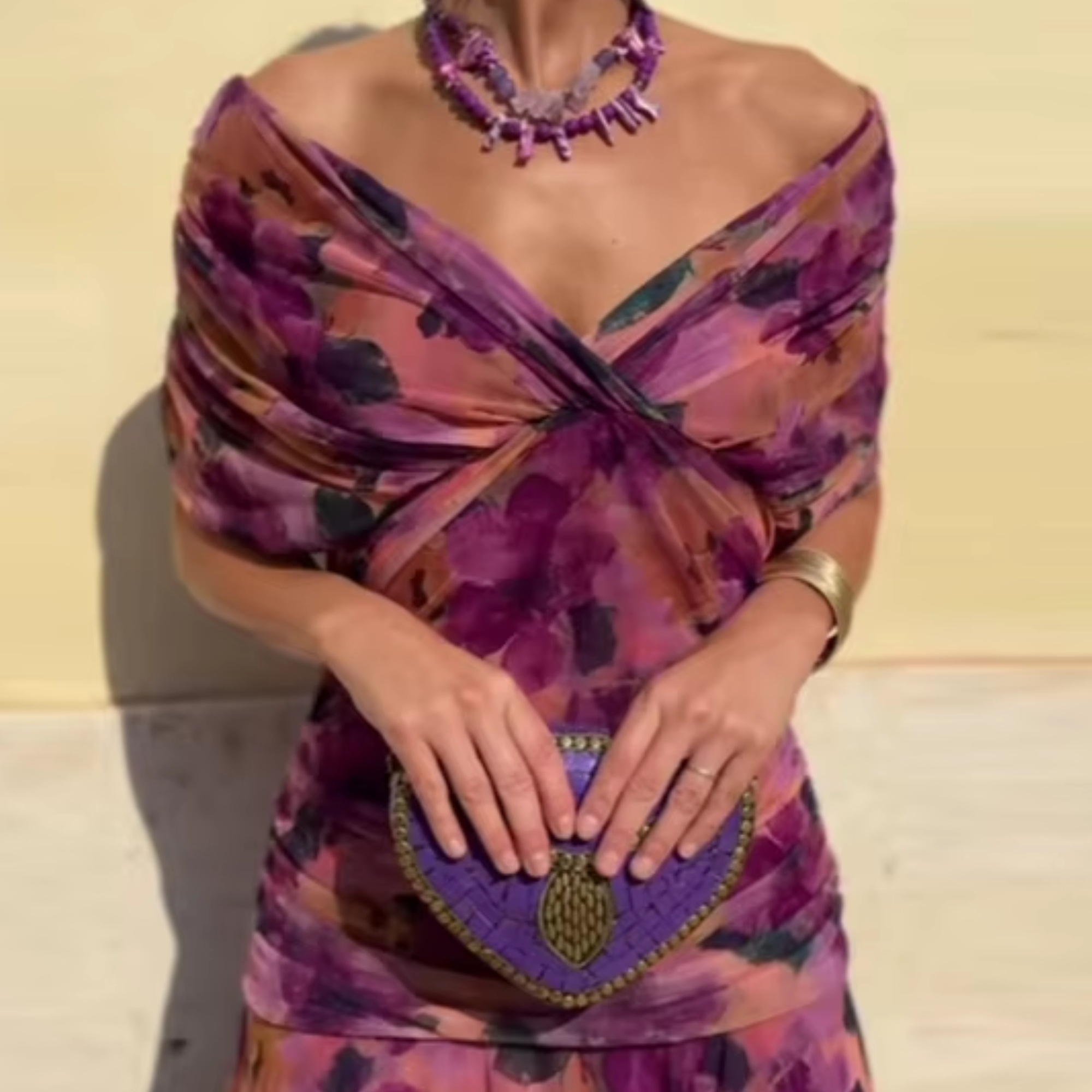 Louise | Rochie Maxi de Seară Elegantă cu Decolteu în V