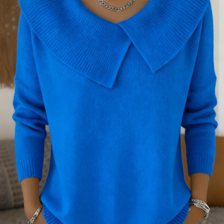 Lucia | Pulover Călduros cu Guler Moale