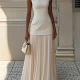 Molly | Rochie lungă plisată