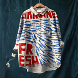 Daniela – Cămașă din in cu imprimeu