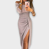 Lena - Rochie Elegantă cu Umerii Goli