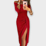 Lena - Rochie Elegantă cu Umerii Goli