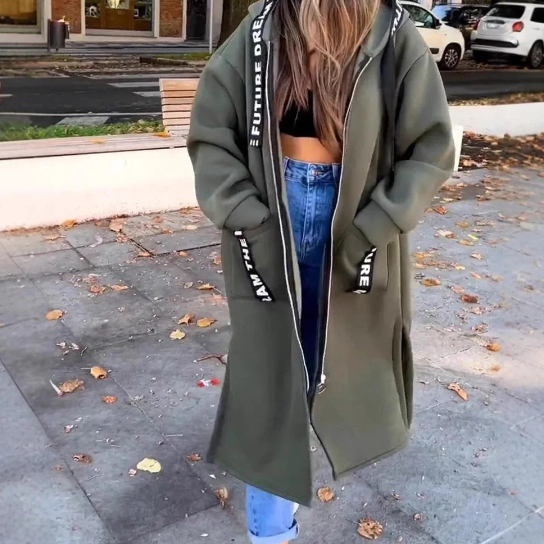 Marina – Hanorac lung cu glugă