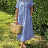 Mia | Rochie Elegantă cu Dungi