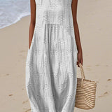 Bianca | Rochie Lungă Imprimată cu Acoperire pentru Abdomen