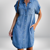 Ella | Rochie Casual din Denim