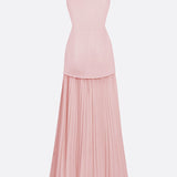 Molly | Rochie lungă plisată