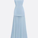 Molly | Rochie lungă plisată