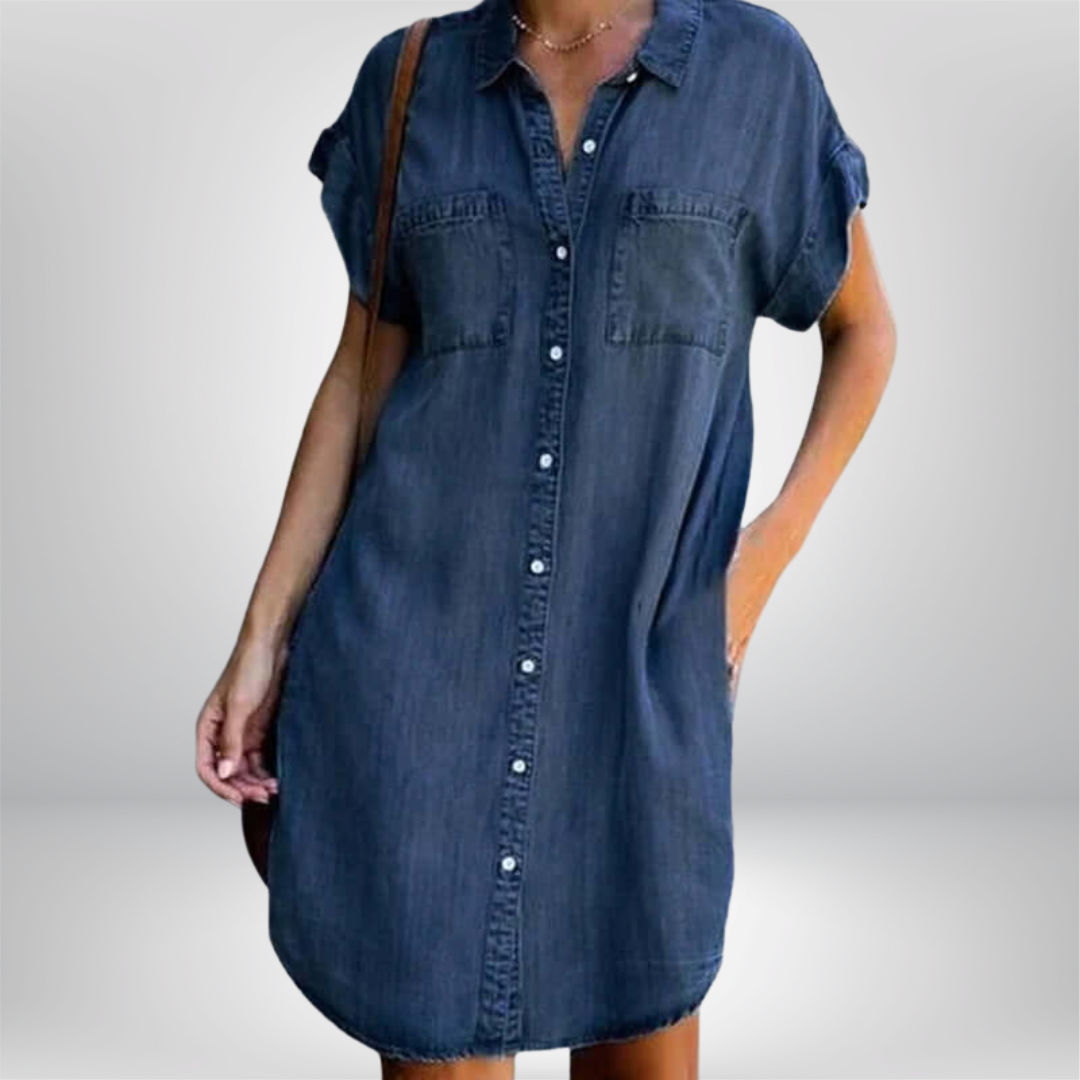 Ella | Rochie Casual din Denim