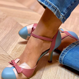 Bellarosa | Sandale colorate cu noduri și curele, cu vârf rotund