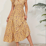 Mia | Rochie Florală cu Fante