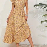 Mia | Rochie Florală cu Fante