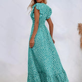 Mia | Rochie Florală cu Fante