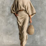 Paula | Set de fustă cu mânecă lungă