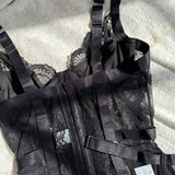 Alessandra™ | Rochie de Noapte Satinată Neagră Mirage