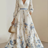 Bristol | Rochie Maxi Boho cu Patches Florale