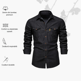 Kilian™ | Cămașă din denim/bumbac de înaltă calitate