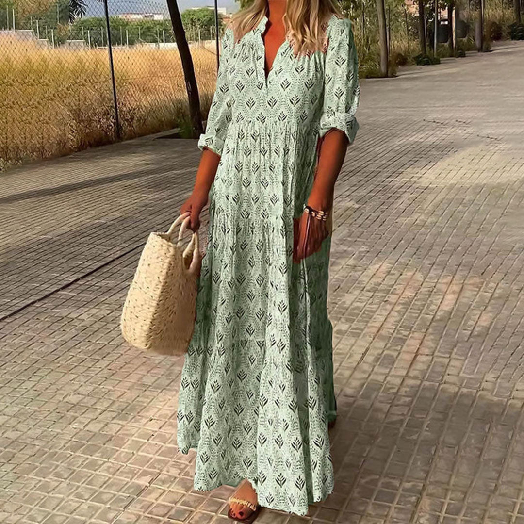 Nora | Rochie Maxi Boho Elegantă