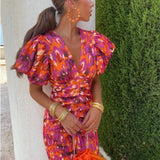 Aurora | Rochie lungă vibrantă