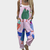 Salopetă imprimată confortabilă