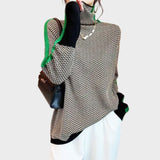 Clémence | Pulover cu guler înalt și dungi contrastante