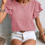 Charmaine | Bluză lejeră cu volane amuzante