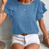 Charmaine | Bluză lejeră cu volane amuzante