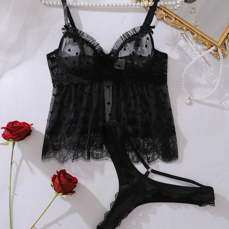 Rosa™ | Set Top din Mesh Sensual & Slip
