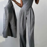 Dolce™ - Set de trei piese cu blazer cu dublă închidere