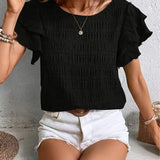 Charmaine | Bluză lejeră cu volane amuzante