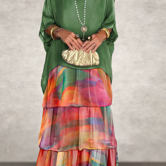 Caroline | Rochie Maxi Fluidă Elegantă