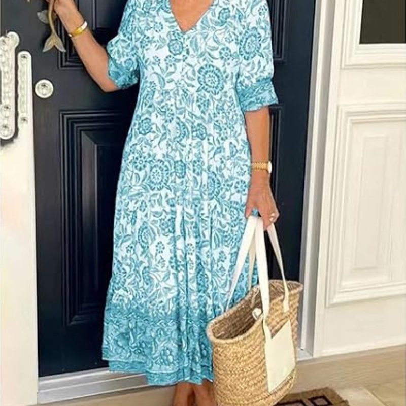 Emma | Rochie Florală Elegantă și Aerisită