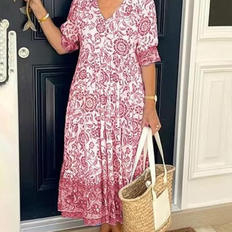 Emma | Rochie Florală Elegantă și Aerisită