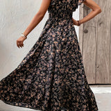 Mia | Rochie Florală cu Fante