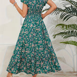 Mia | Rochie Florală cu Fante