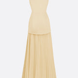 Molly | Rochie lungă plisată