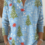 Edith | Pulover de Crăciun cu Nasturi