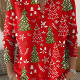 Edith | Pulover de Crăciun cu Nasturi