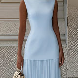 Molly | Rochie lungă plisată