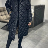 Ofira – Palton cu umplutură matlasată reversibilă și căptușeală cu model de panteră